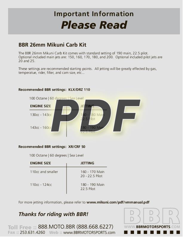 420-KLX-1102 Instructions