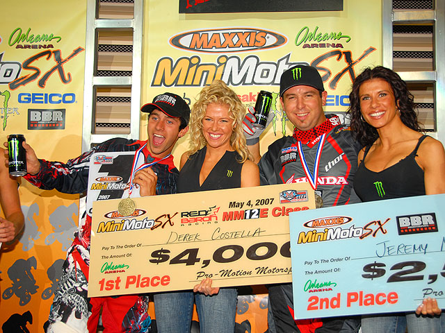 BBR's Derek Costela and Jeremy McGrath at Mini Moto 2007