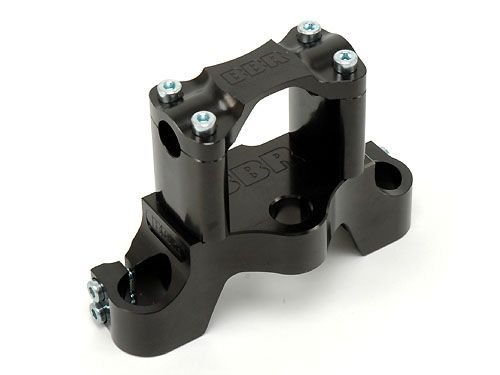 Tripleclamp - Std Bars, Black / DRZ/KLX125, 03-Present