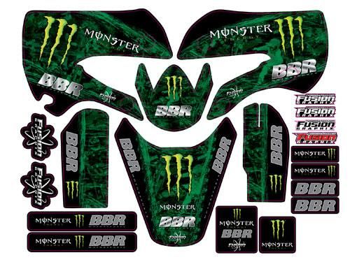 Graphics Kit - BBR/Monster Phantom - KLX/DRZ110, 02-Present