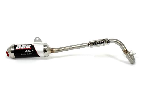 Exhaust System - D2, Silver / DRZ70 08-Present