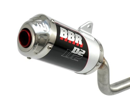 Exhaust System - D2 Big Bore, Silver / KLX/DRZ110 02-Present