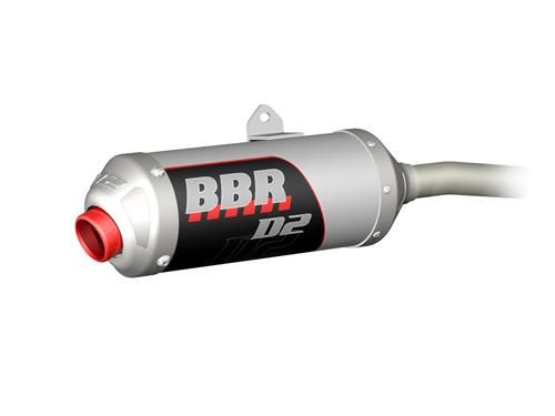 Exhaust System - D2, Silver / Perimeter KLX110