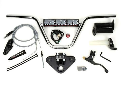 Handlebar Kit- W/Tripleclamp, Black / DRZ70, 08-Present