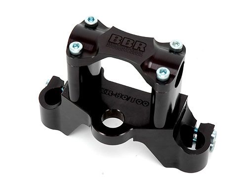 Tripleclamp - O.S. Bar, Black / XR/CRF80/100, 85-Present