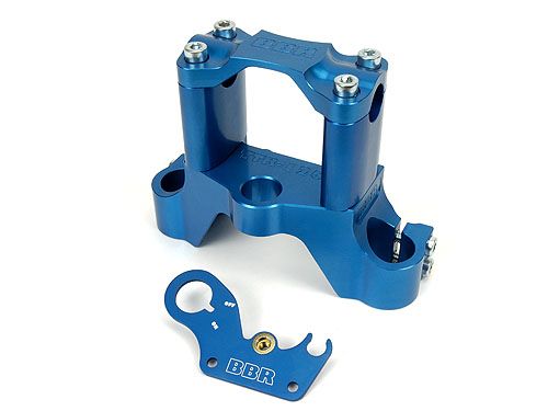 Tripleclamp - Std Bar, Blue / TTR125, 00-07