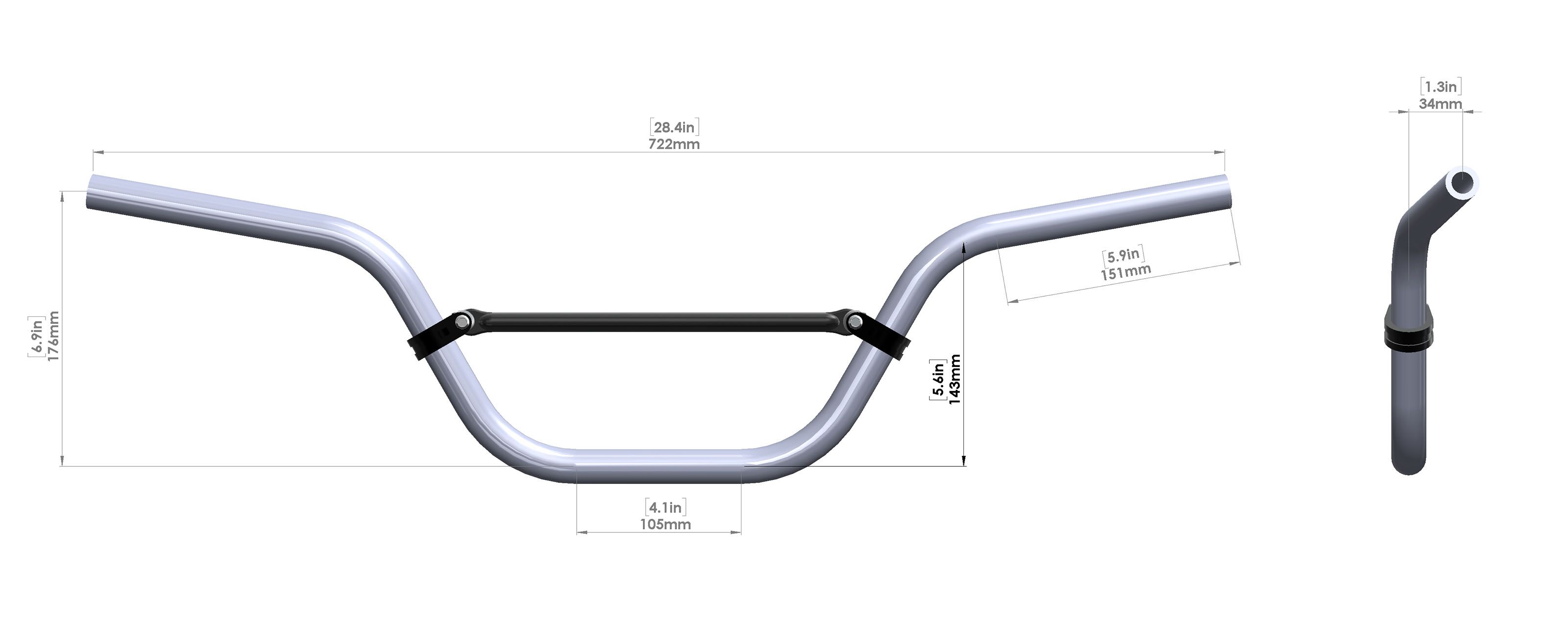 BBR Aluminum MX Handlebar