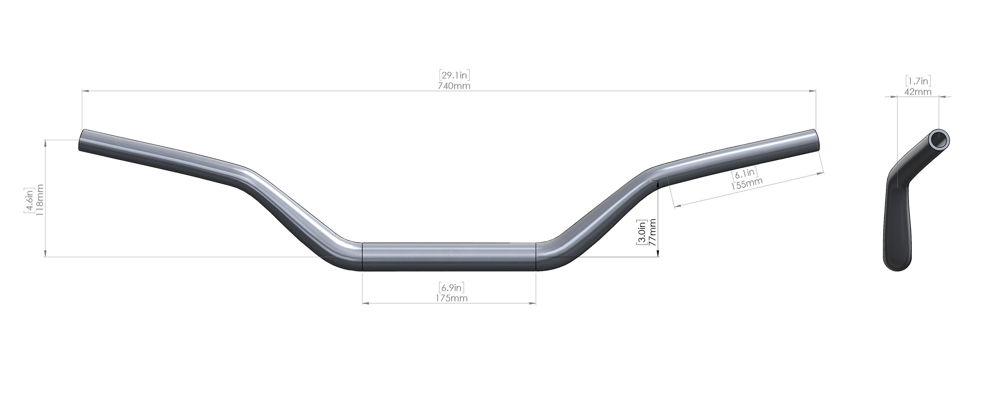 BBR Aluminum MX Handlebar