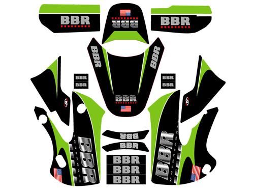 Graphics Kit - BBR Chrome, W/Seat Cover / KLX/DRZ110, 02-Present