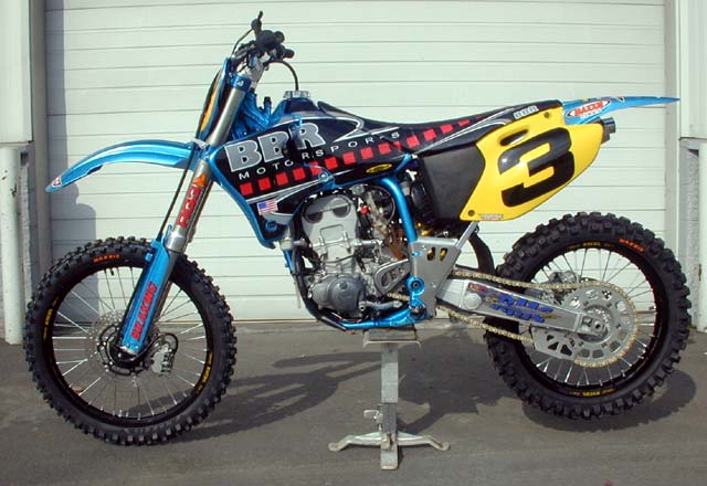 US Open YZ400 Vegas Race Bike - Left Side