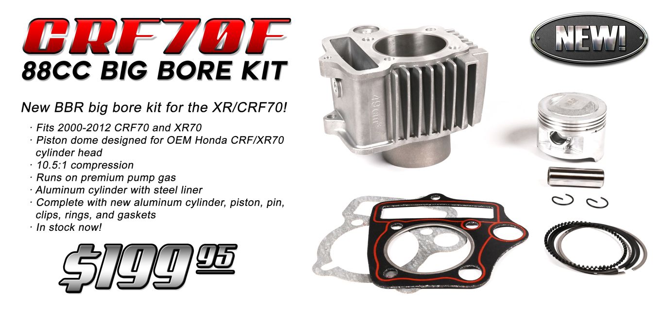 BBR CRF70 XR70 88cc Big Bore Kit